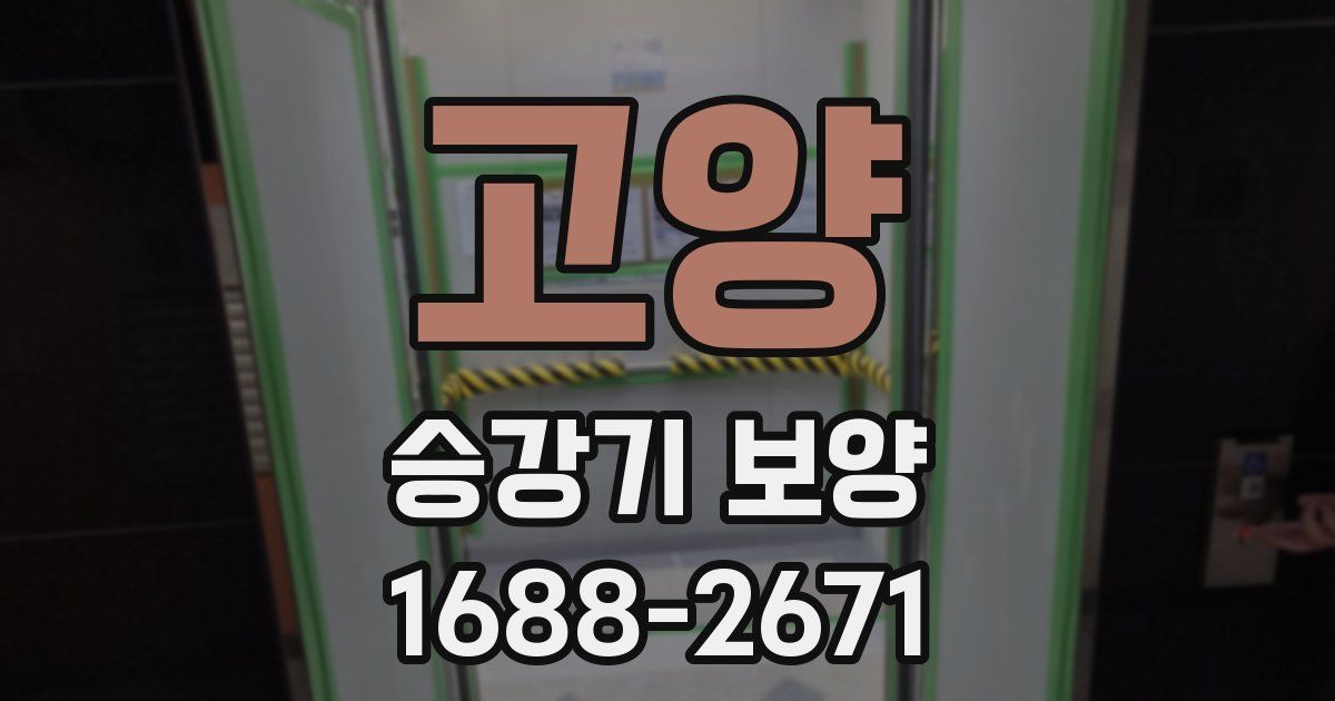 고양 승강기 보양