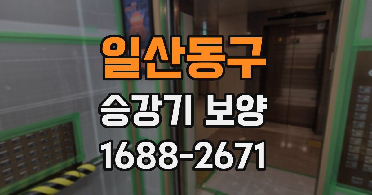 일산동구 승강기 보양