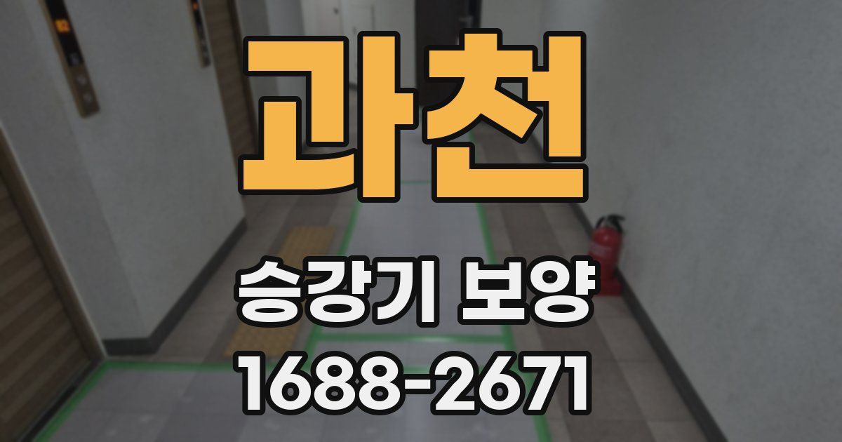 과천 승강기 보양