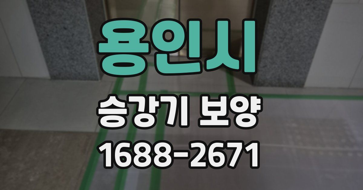 용인시 승강기 보양