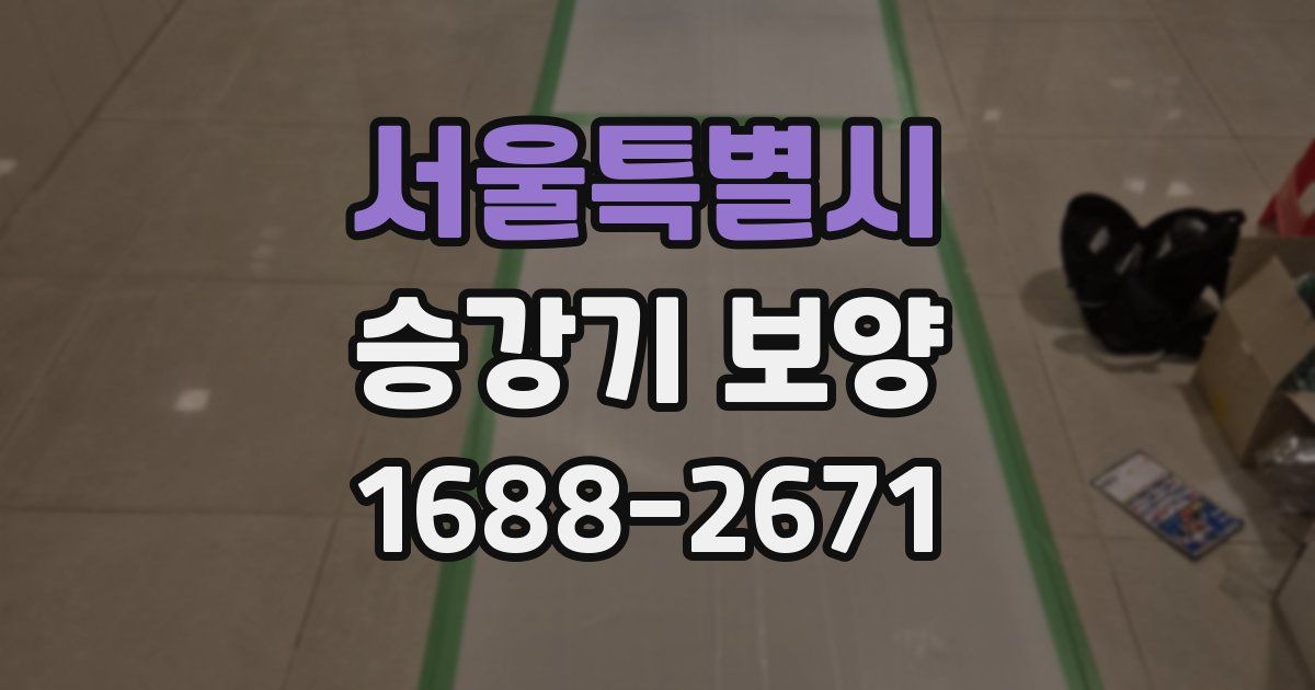 서울특별시 승강기 보양