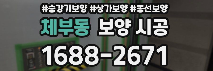 체부동 보양 시공