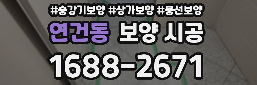 연건동 보양 시공
