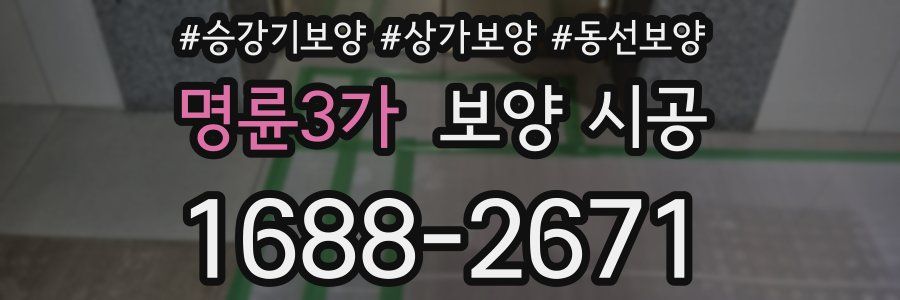 명륜3가 보양 시공