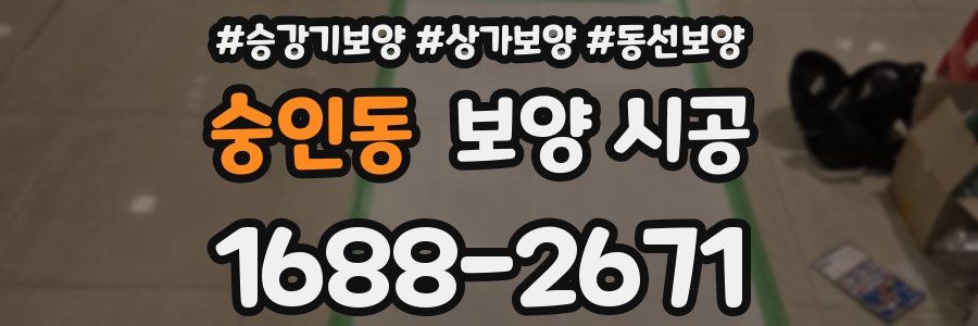숭인동 보양 시공