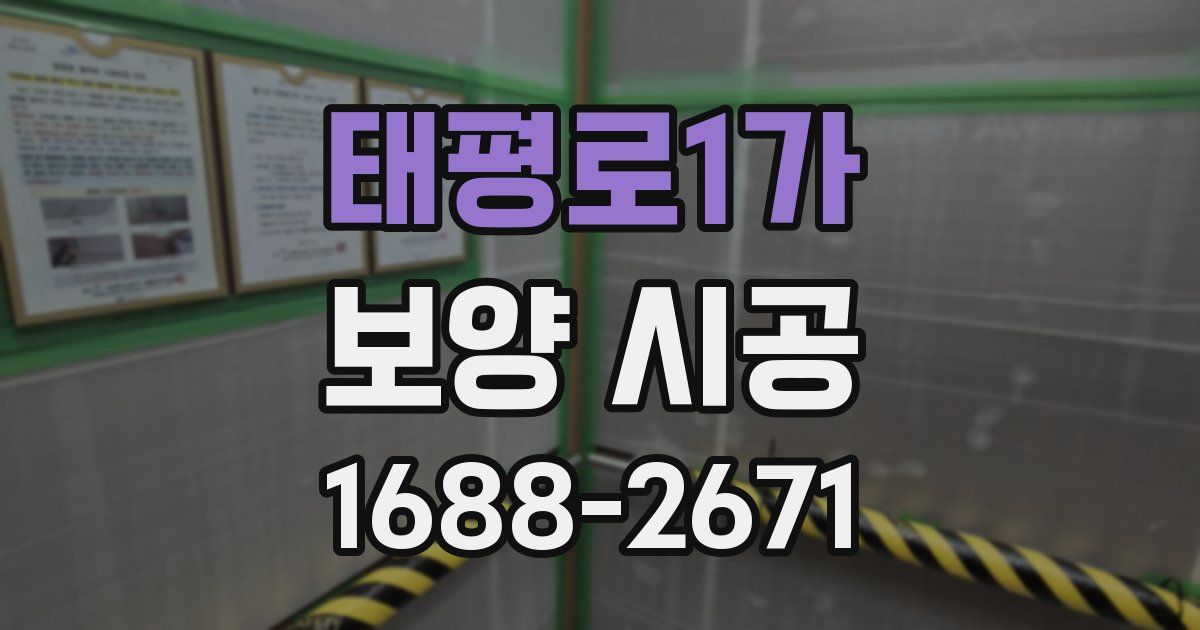 태평로1가 보양 시공
