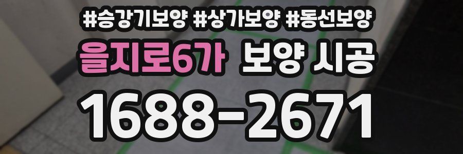 을지로6가 보양 시공