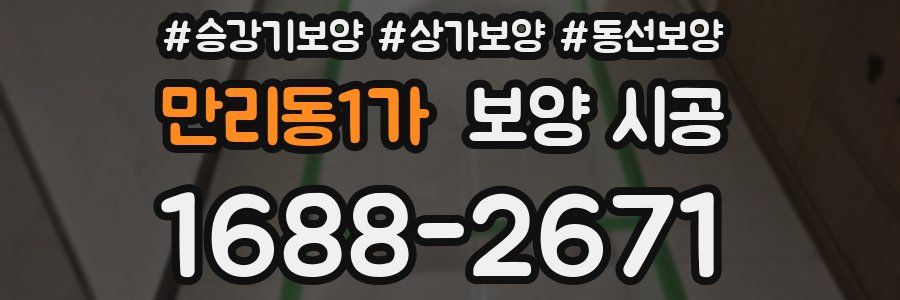 만리동1가 보양 시공
