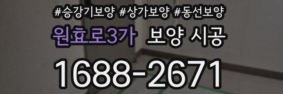 원효로3가 보양 시공