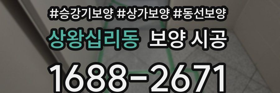 상왕십리동 보양 시공