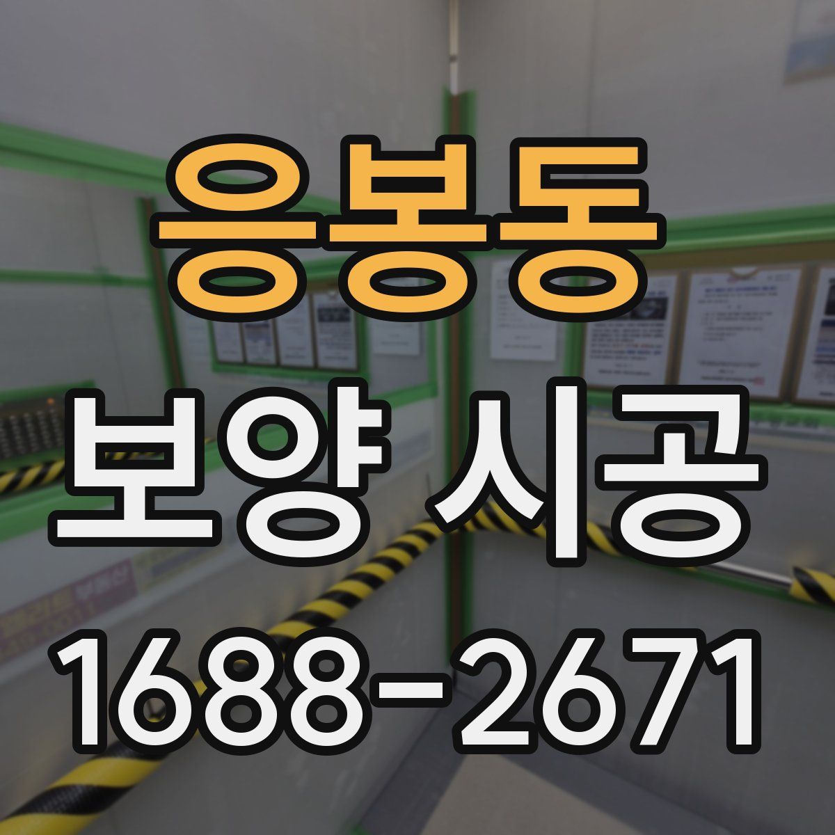 응봉동 보양 시공