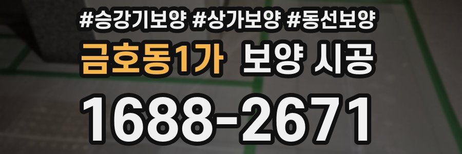 금호동1가 보양 시공