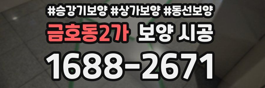 금호동2가 보양 시공