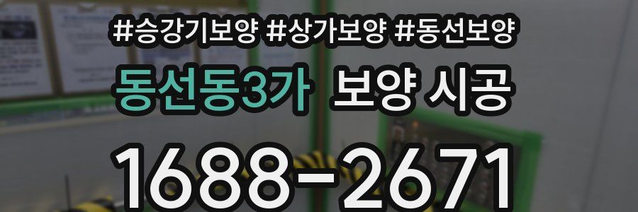 동선동3가 보양 시공