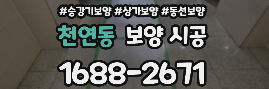 천연동 보양 시공