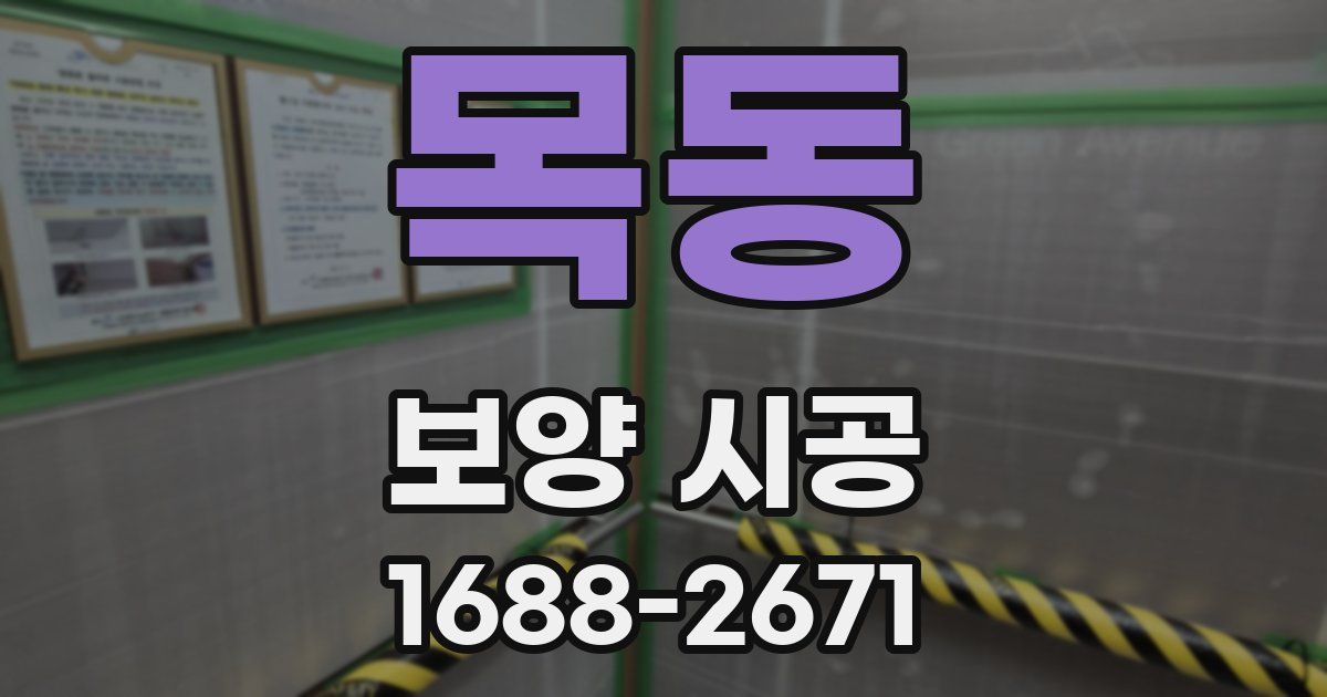 목동 보양 시공