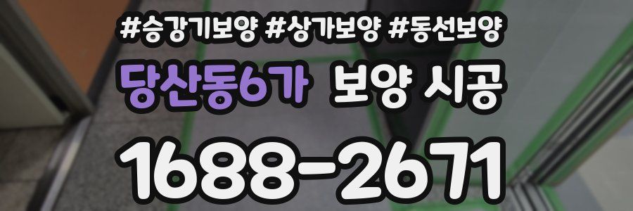 당산동6가 보양 시공