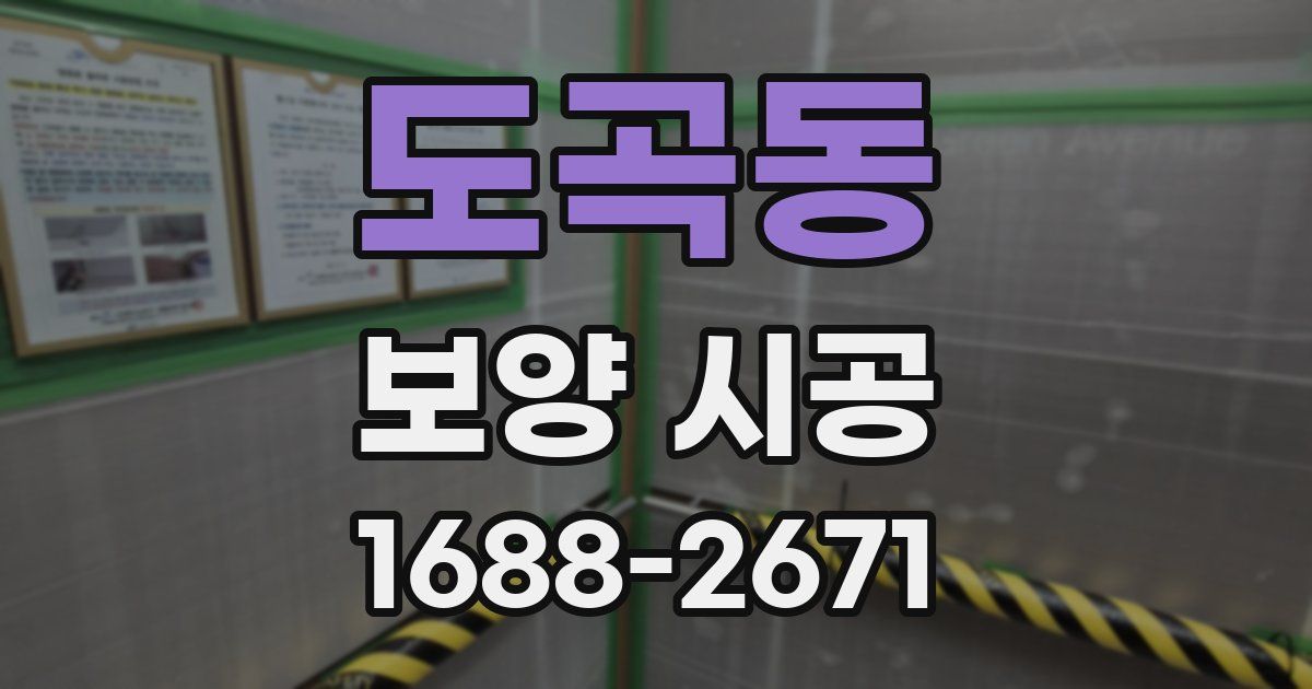 도곡동 보양 시공