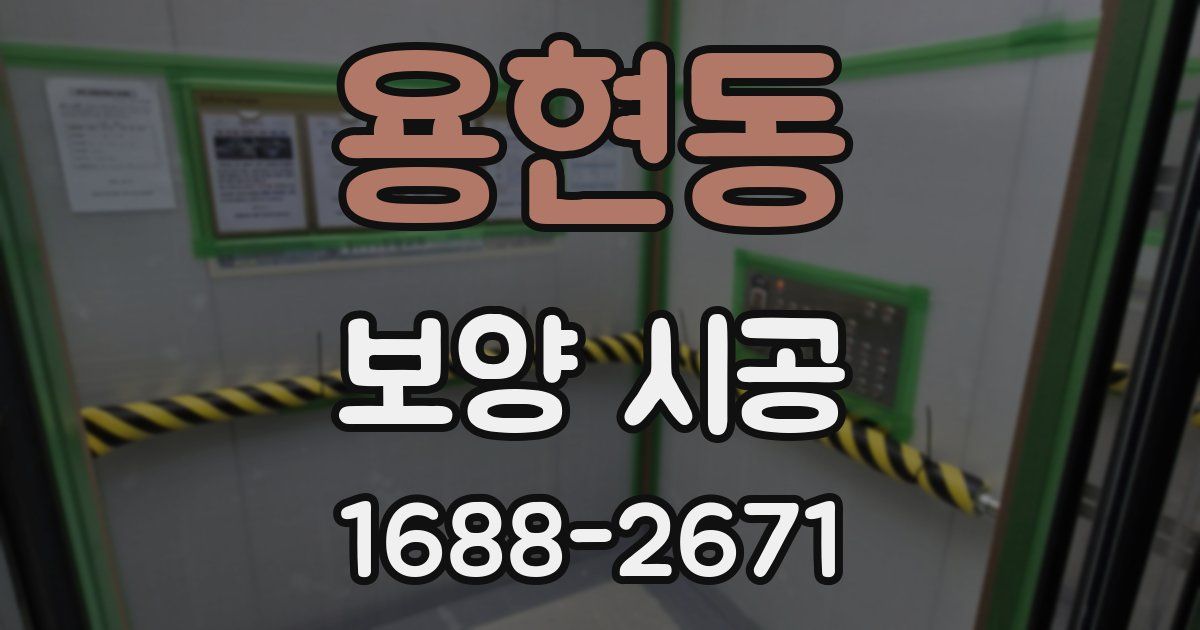 용현동 보양 시공