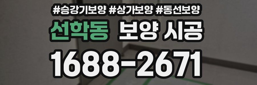 선학동 보양 시공