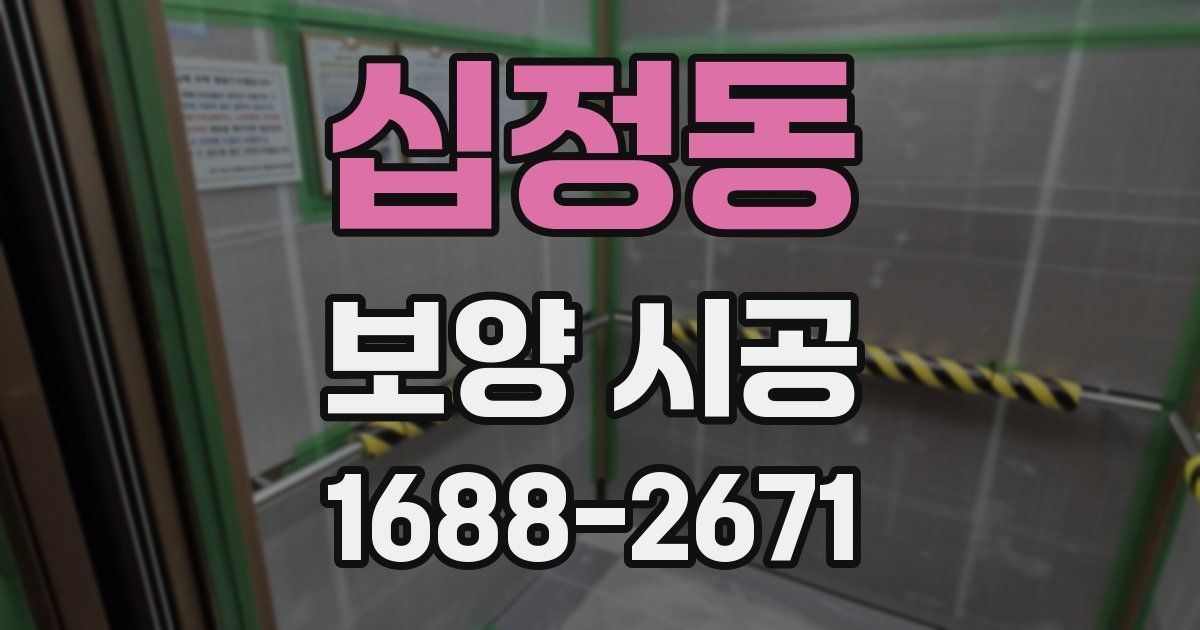 십정동 보양 시공