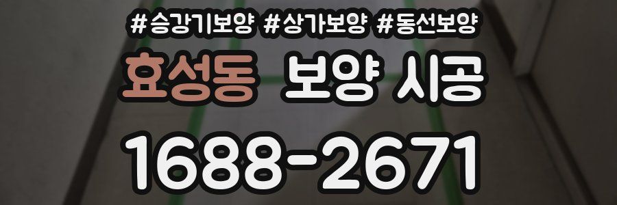 효성동 보양 시공