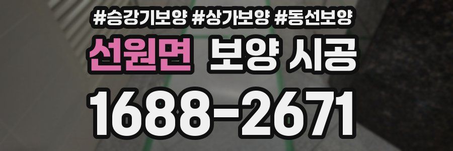 선원면 보양 시공