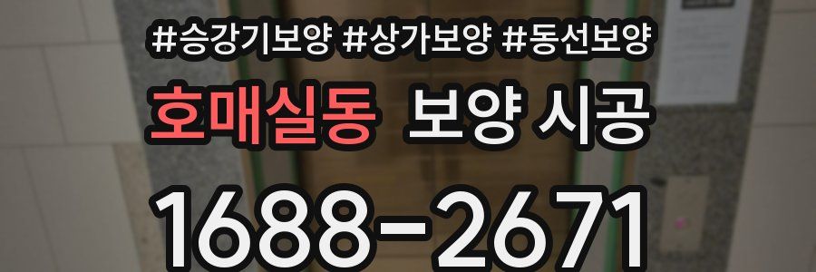 호매실동 보양 시공