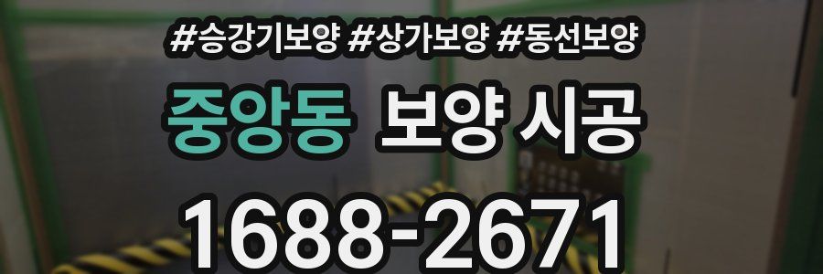 중앙동 보양 시공