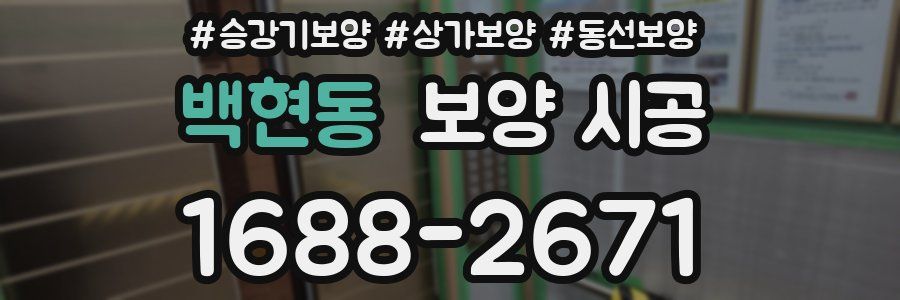 백현동 보양 시공