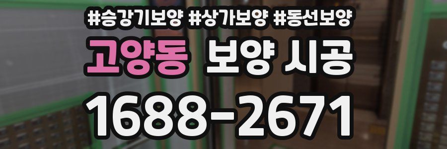고양동 보양 시공