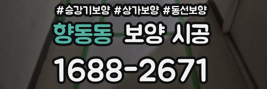 향동동 보양 시공