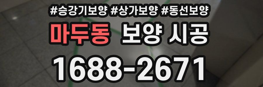 마두동 보양 시공