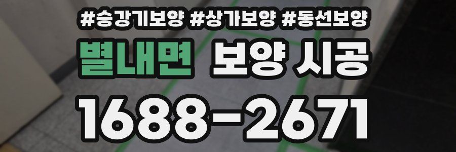 별내면 보양 시공
