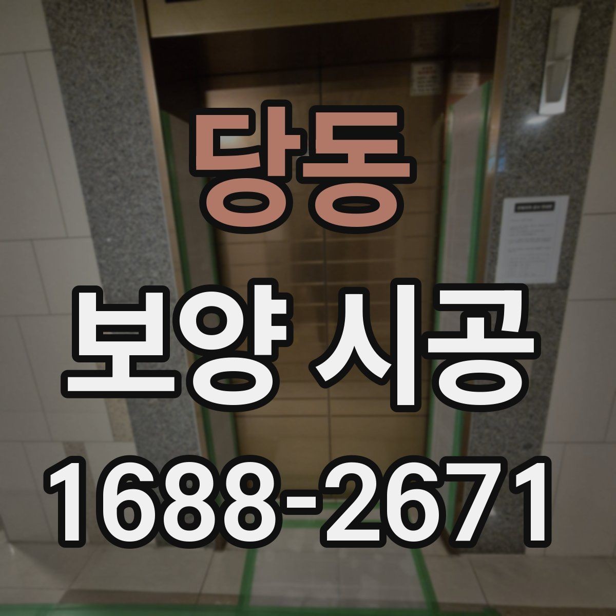 당동 보양 시공 전 확인할 기준과 준비사항