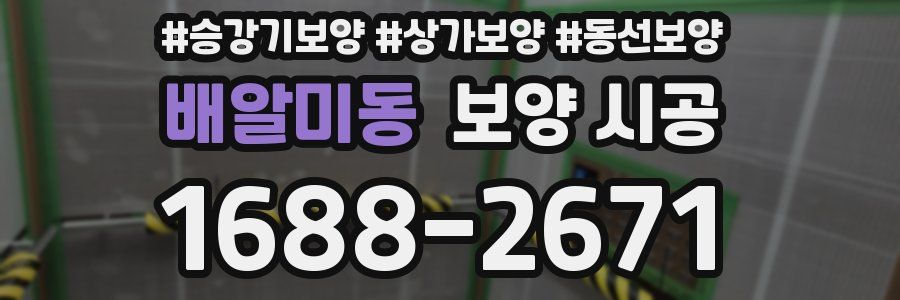 배알미동 보양 시공