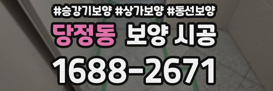 당정동 보양 시공