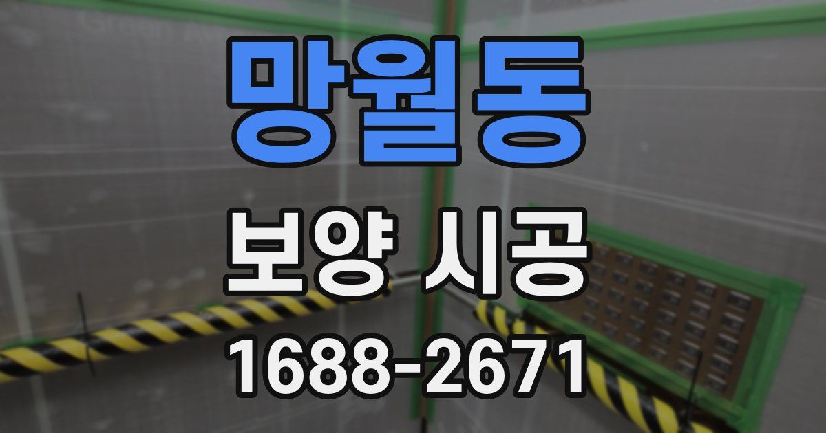 망월동 보양 시공