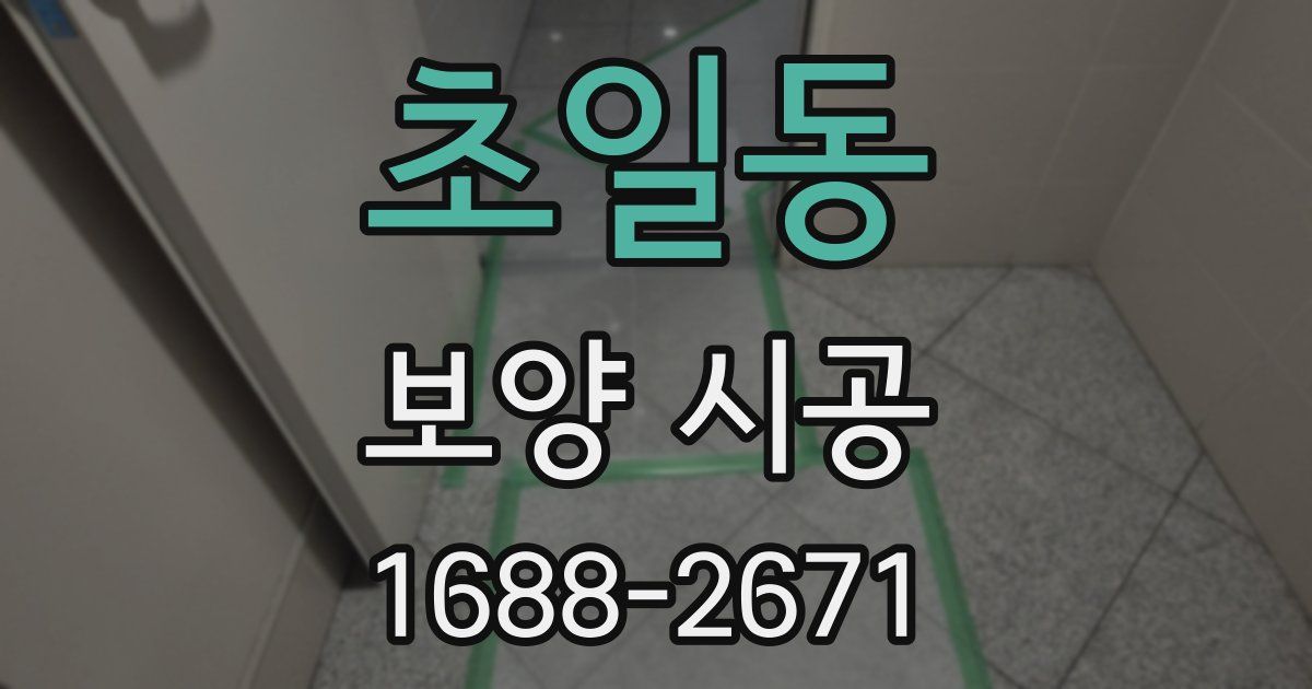 초일동 보양 시공