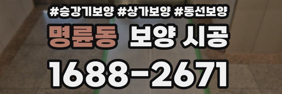 명륜동 보양 시공