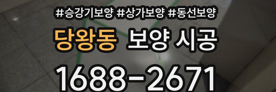 당왕동 보양 시공