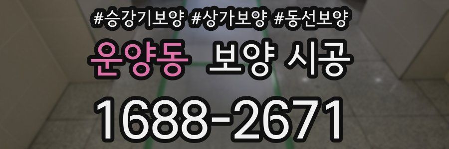 운양동 보양 시공
