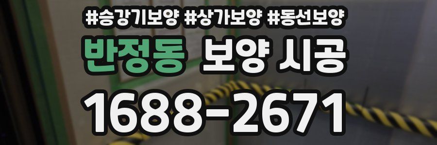 반정동 보양 시공