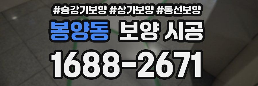 봉양동 보양 시공