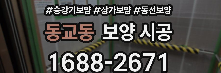 동교동 보양 시공