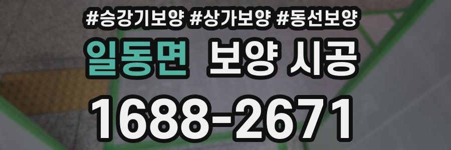 일동면 보양 시공