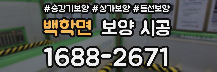 백학면 보양 시공