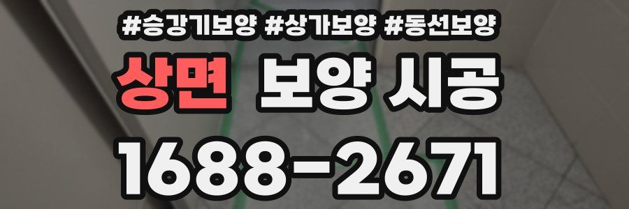 상면 보양 시공