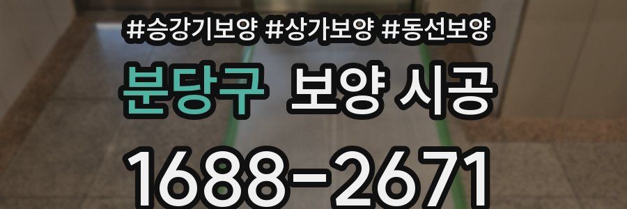 분당구 보양 시공