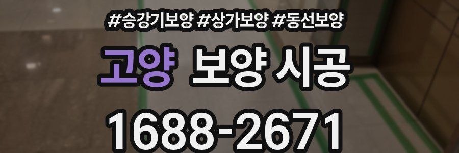 고양 보양 시공
